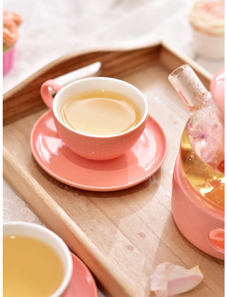 Le Yinghong khay gỗ cốc cà phê đặt phù hợp với tấm gỗ kích thước phòng khách hộ gia đình cốc nước chống trượt khay khay gỗ đựng bánh