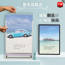 Thin and narrow edges Simple creative aluminum alloy picture frame Framed photo frame wall poster frame Poster decorative picture frame outer frame