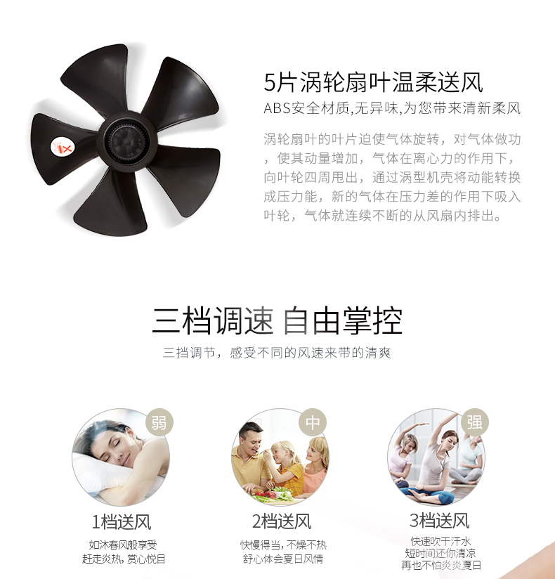 Tsann Kuen TSK-F8103 Turbine Air Convection Chu kỳ Quạt Trang chủ Máy tính để bàn Thông gió Quạt Máy lọc Cannon - Quạt điện quạt trần quay chậm