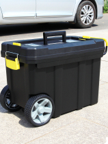 Multifunctional trolley tool box double-layer movable tool box large plastic tool box thickened wheeled tool cart