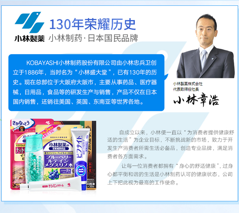 日本进口 小林制药 爆珠清新丸 瞬间清新口气 苏打薄荷味 30粒*2盒 图11