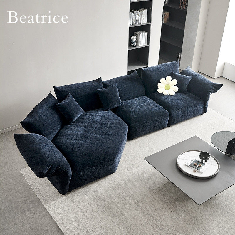 Standard petal sofa combination Italian light luxury different arc irregular sofa corner designer large flat floor