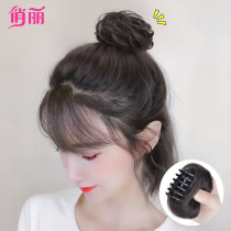 Simulated Hair Clip Pill Headpiece Hair Circle Hanbao Antique Hair Accessory Goddess Fluffy Lazy Floral Wig Bag