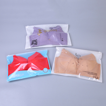 Manufacturer customized transparent bra zipped bag Self-proclaimed Bag Underwear Clothing Plastic Cashier Bag Custom Imprint Logo