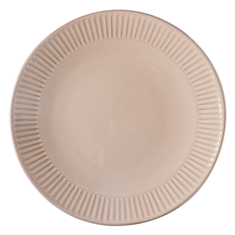 Jian Lin household tableware ceramic bowl rainbow such always eating salad bowl western food steak plate of San Diego