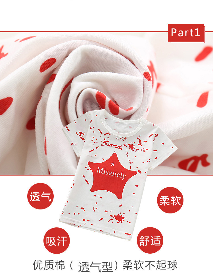 Ưu đãi đặc biệt cho trẻ em mùa hè Áo thun cotton tay ngắn cho bé trai và bé gái nửa áo sơ mi nam Kho báu nữ kho báu cotton ngắn tay 1-2-3 tuổi ao thun dai tay be gai