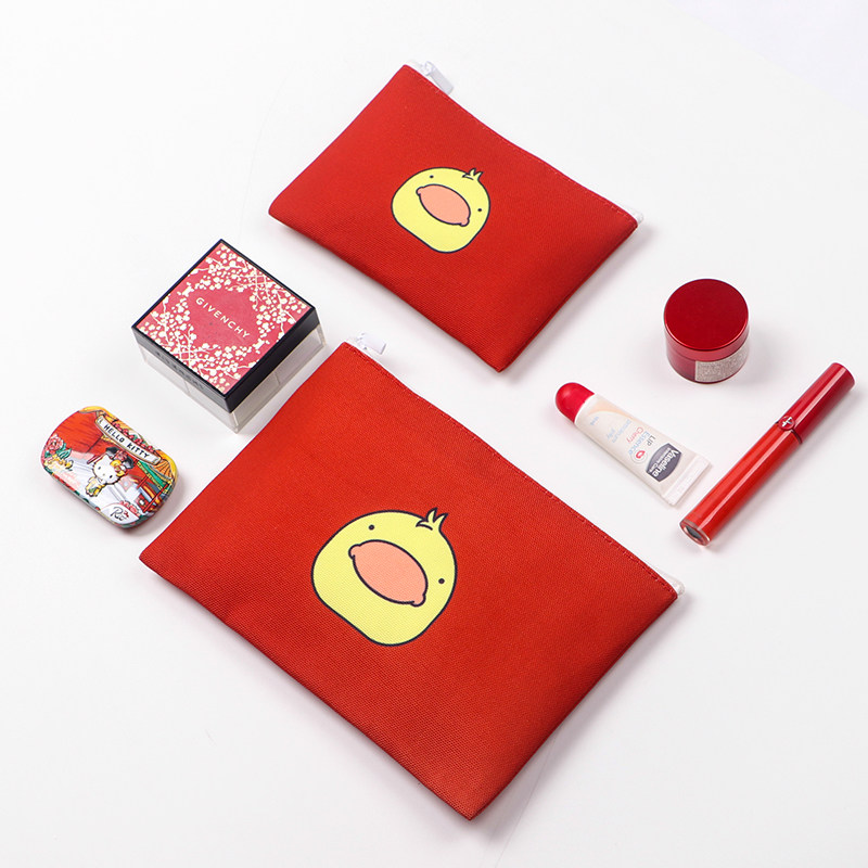 Cat students Cartoon Include Makeup Bag Copy Bag Changyard Cost Change Day pure color lipstick to include makeup brush girl