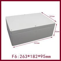 263 * 182 * 95mm waterproof junction box F6 plastic work control box IP65 mounting box plastic waterproof