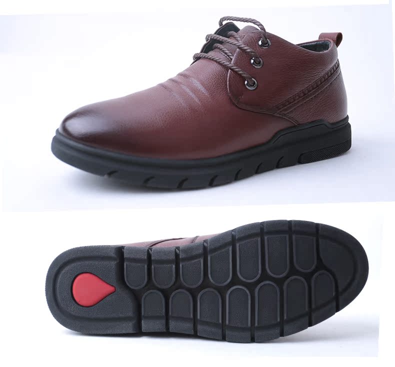Shuangfeng mùa đông mới đặt chân cao để giúp phẳng đầu tròn len bên trong giày cotton thoải mái và thoải mái shop giày sneaker