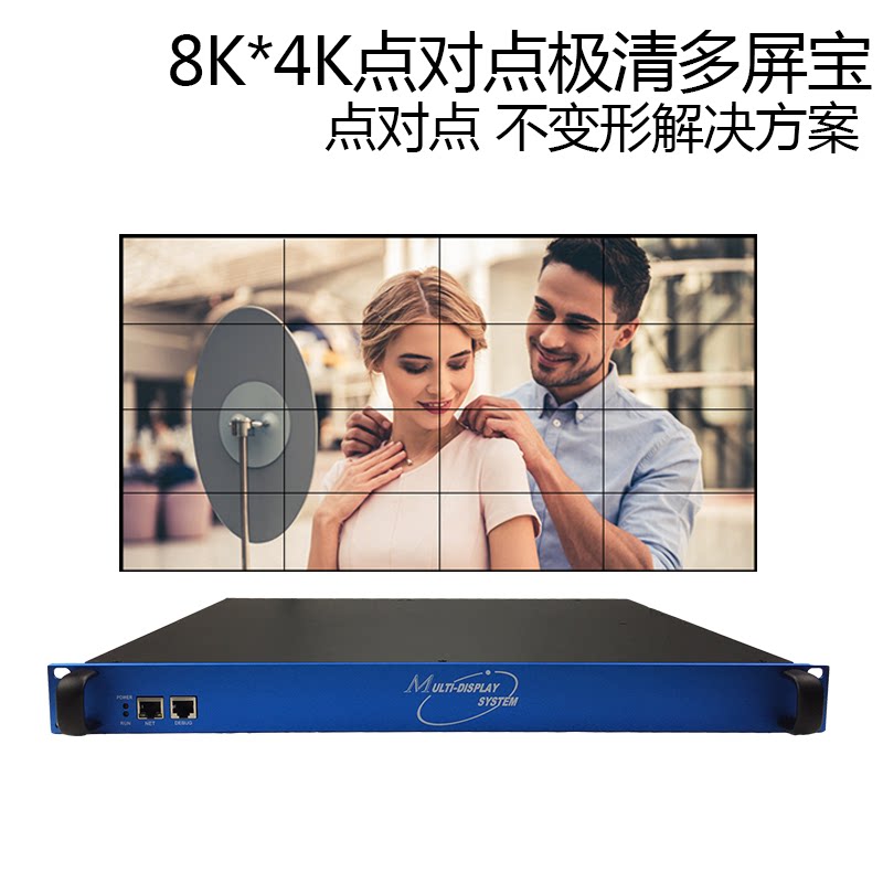 16K* 8K points to point multi-screen treasure large desktop big data screen TV projection picture fusion splicing processor