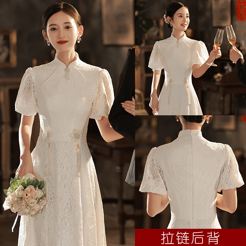  S+White color 22079 short -sleeved long zipper back   + $0.94 