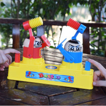 Shake the same little yellow man attack and defend against the mobile phone double parent-child interactive boy head table game Childrens toys