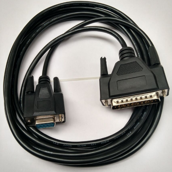 DB9 serial port to parallel port data cable 9 holes to 25 pins computer connection 25 holes bill printer 1 5 3 5 meters