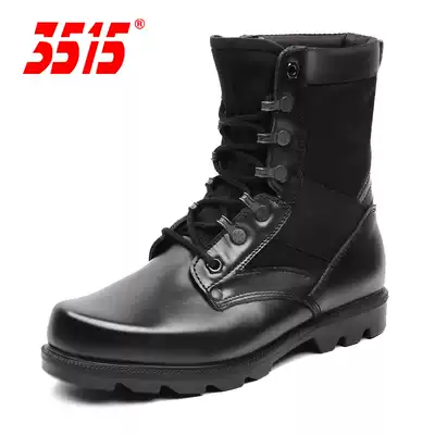Old Outdoor Boots Double Density Function Boots Huahua 3515 Original Military Leather Men and Women Mid Boots