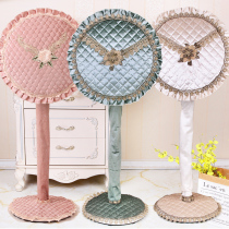 European-style fabric fan cover All-inclusive floor fan cover Desktop fan dustproof 3-piece set universal table fan cover beautiful