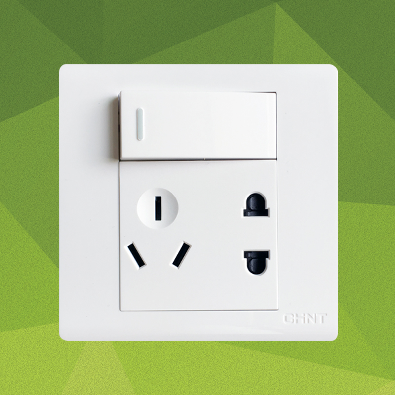 Positive Tai switch socket 86 type switch 7D open single-control 5-hole opening with socket open 23 inserted