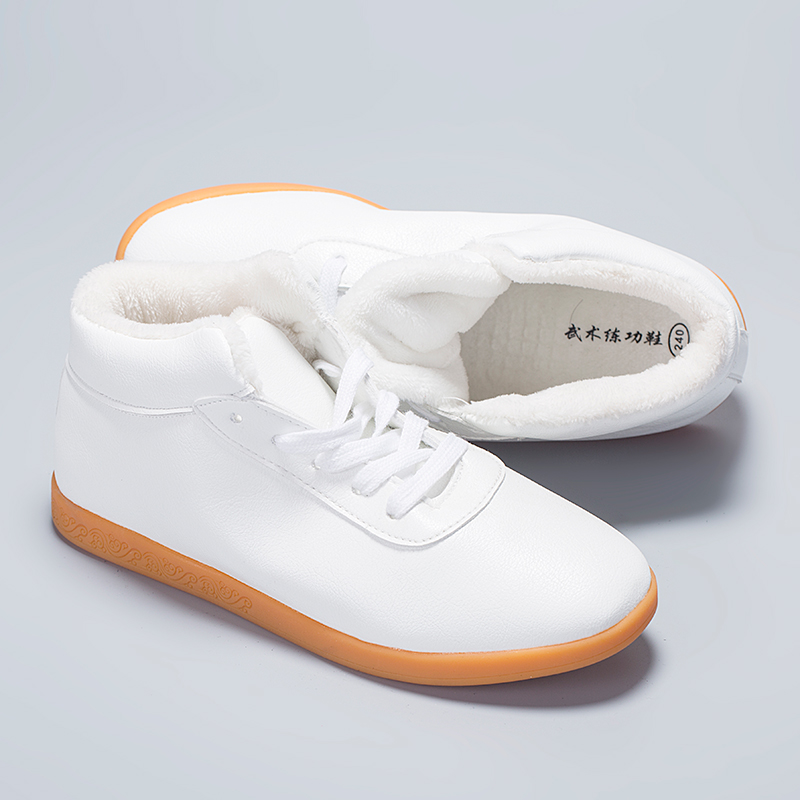 Winter Tai Chi shoes plus thickening high waist warm koi Chen Jiaguo Buffin solid cotton shoes