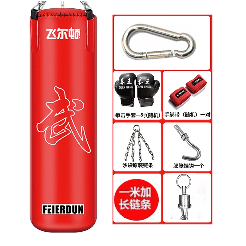 Felton Boxing Sandbag Sandbag Treo Solid Sanda Muay Thai Đào tạo Hàng thể thao Thiết bị tập thể dục tại nhà - Taekwondo / Võ thuật / Chiến đấu
