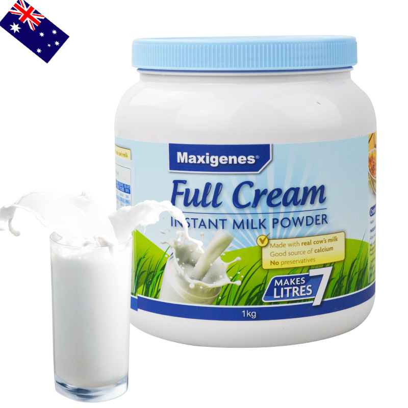 Australian Imports Medeco Blue Fat Whole Fat High Calcium Milk Powder 1kg Adult Students Young Milk Powder
