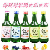 Korea imported good day good drink fruity shochu 360ml*6 bottles Korean-style sake distilled wine preparation wine 13 5 degrees