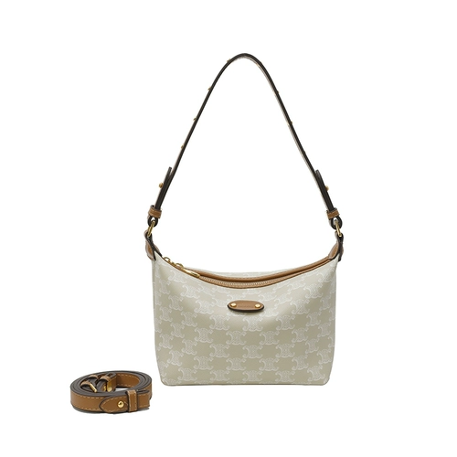 Легкая роскошная нишевая женская сумка 2025 года, новый стиль, супер популярная сумка для пельменей под мышками со старым цветком, универсальная сумка через плечо на одно плечо в западном стиле