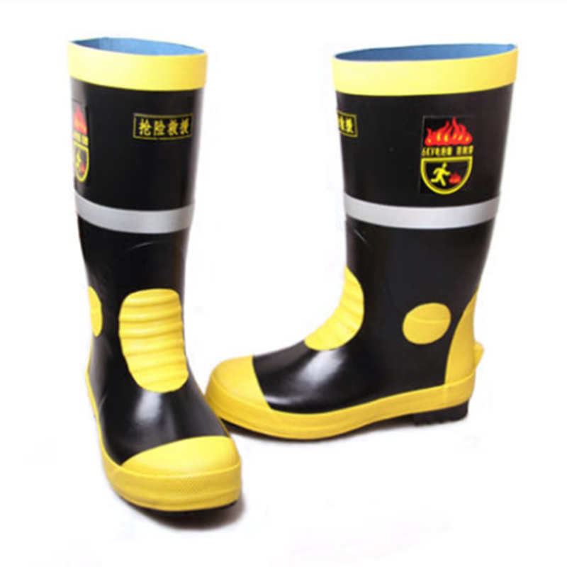 3539 new fire rescue water shoes long barrel anti-puncture fire extinguishing non-slip wear-resistant rain boots 6KV insulated shoes