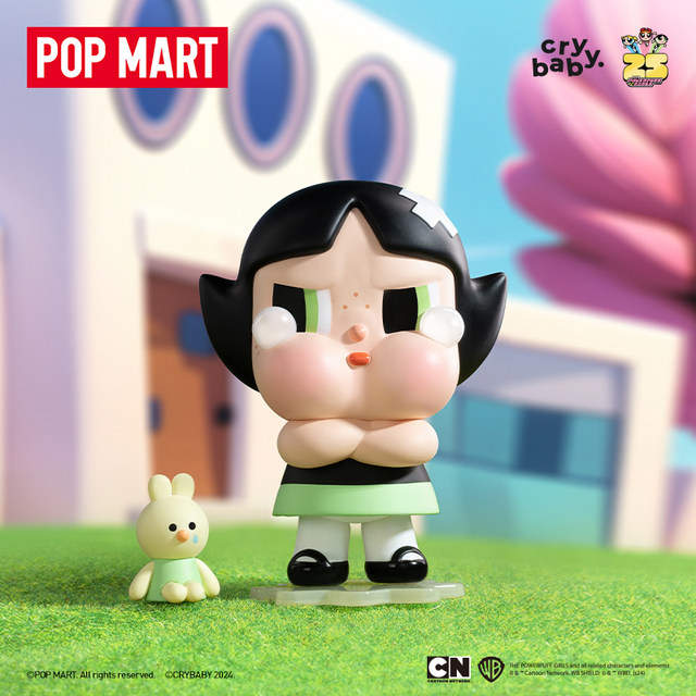 ຂາຍລ່ວງໜ້າ POPMART CRYBABY Powerpuff Girls Series Figures Blind Box Toy Gift