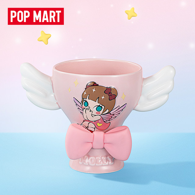 POPMART MOLLY Instant Super Power Series Ceramic Cup Peripheral Water Cup ຂອງຂວັນ