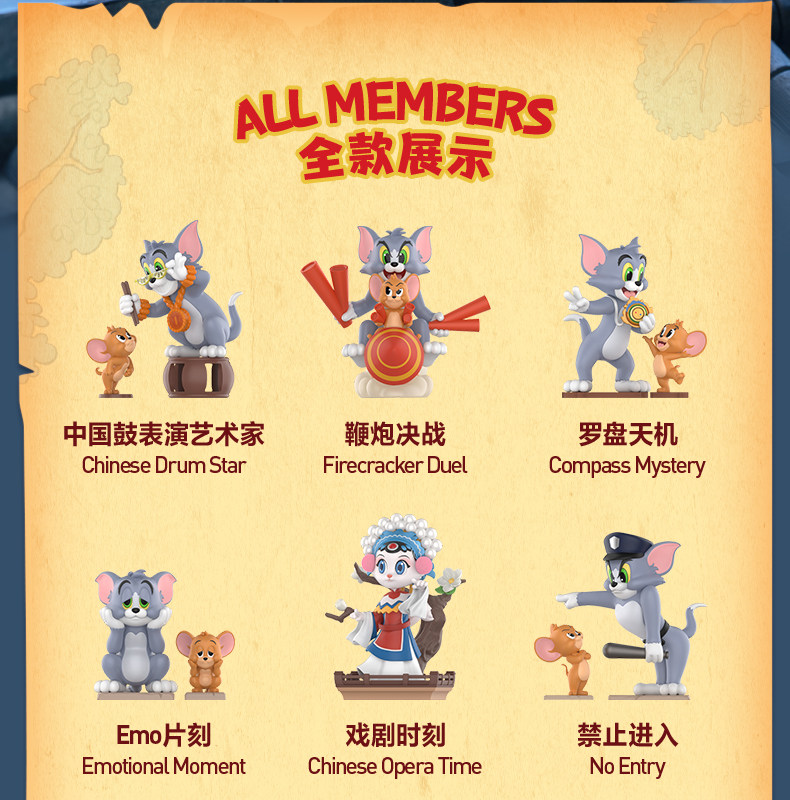 Authentic POPMART Tom and Jerry Forbidden Compass Series Blind Box