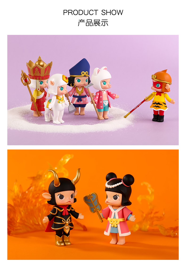 POPMART Bubble Mart Molly Westward Journey Series Blind Box Doll Doll Xu hướng thứ cấp Trang trí thủ công - Trang trí nội thất tủ trang trí phòng khách