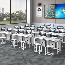 Computer room computer table desktop computer table and chair school computer room electronic classroom driving school training test partition table