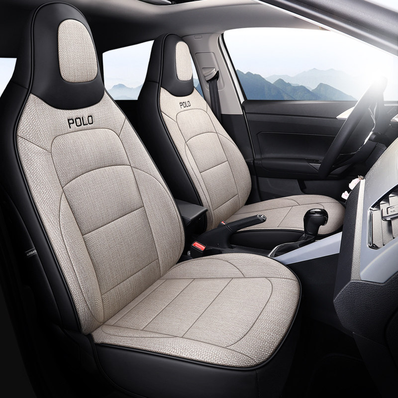 21 Foss Poloplus special seat cover 19Polo all-inclusive linen seat cover car cushion four seasons universal