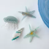 Синяя морская милая заколка для волос, челка, заколка-крабик, широкая цветовая палитра