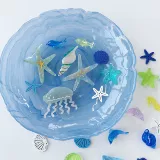 Синяя морская милая заколка для волос, челка, заколка-крабик, широкая цветовая палитра