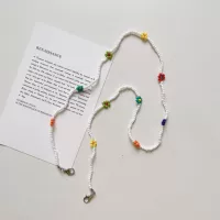 2. Разноцветные цветы из бисера Y7-7-1.