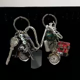 Карманные часы, гитара, механическая подвеска, креативный брелок для влюбленных