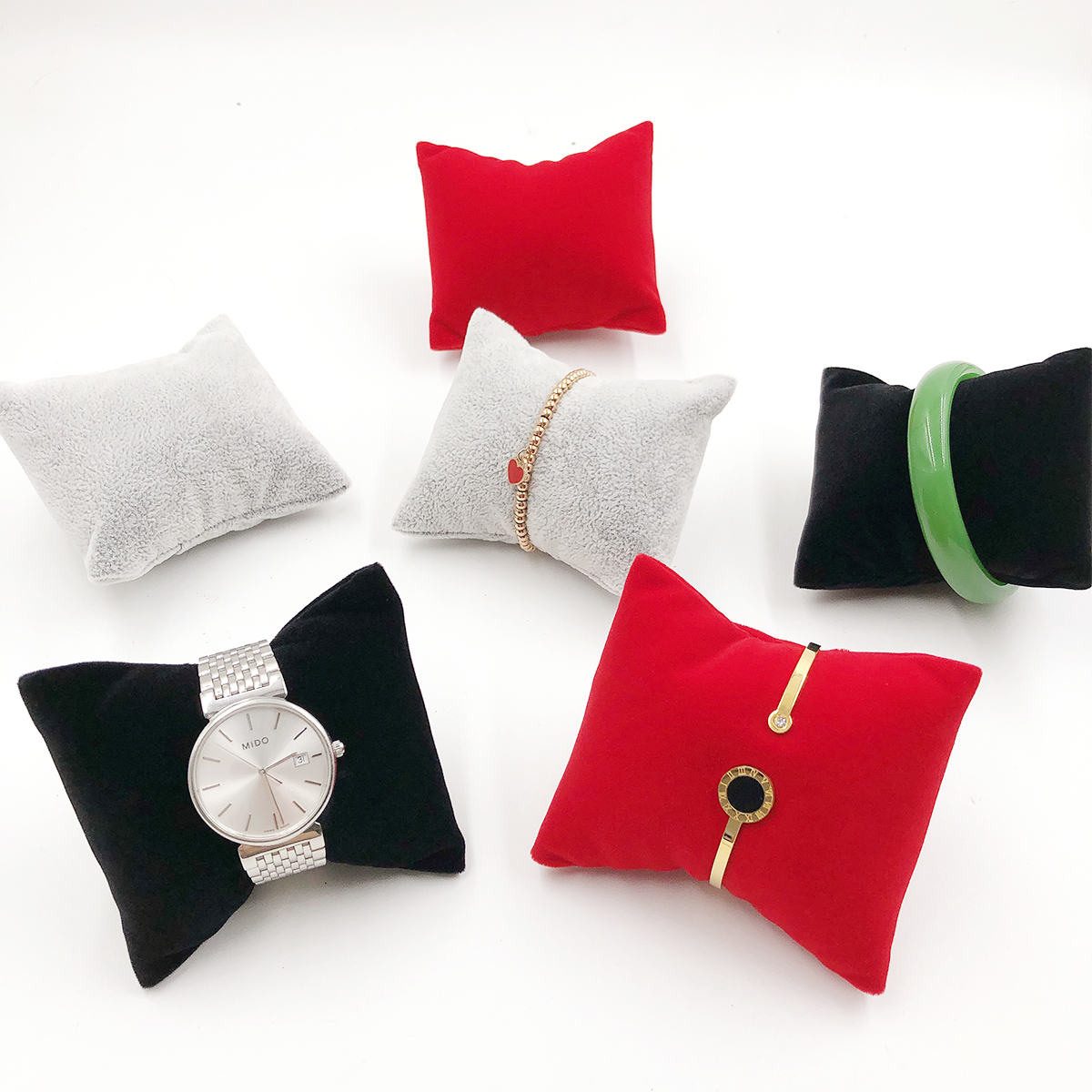 Upscale flannel watches placement Sponge Small Pillows Decoration Handstring Beads Handmade fixed pillow core cushions
