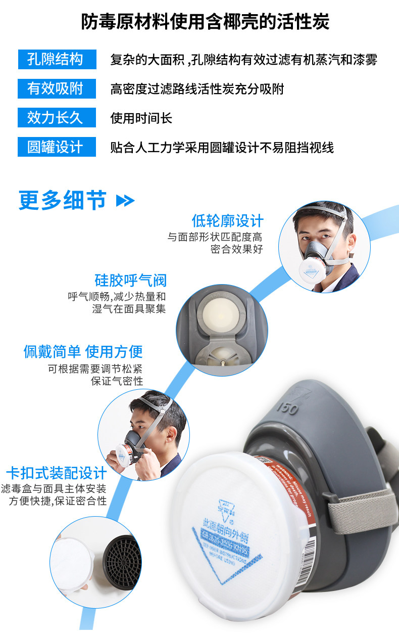 安爽利 KN95级别 工业防毒口罩 图12