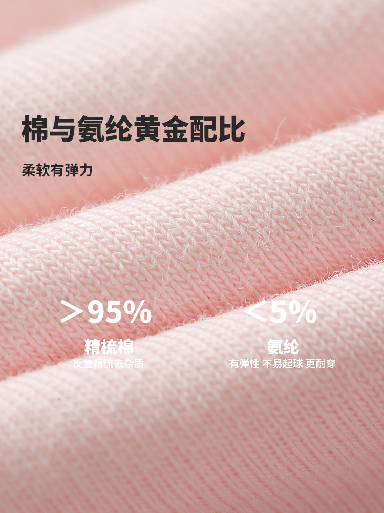 Six-Fingered Mouse Children's Underwear for Girls, Pure Cotton Boxer Shorts, Summer Thin Breathable Non-Binding Flat-Angle Shorts