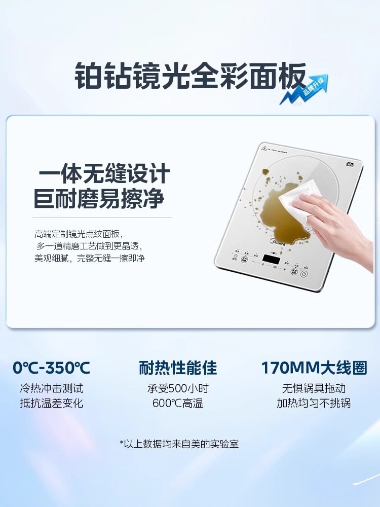Midea Platinum Induction Cooker for Home Use, Multifunctional, High-Power, Intelligent for Stir-Frying and Hot Pot, Official Genuine Product E22B60