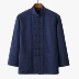 Xiangrui Tang Cotton và vải lanh Trung Quốc Tang phù hợp với nam thanh niên Trung Quốc phong cách áo khoác lanh cũ retro lay Hanfu - Cao bồi Cao bồi