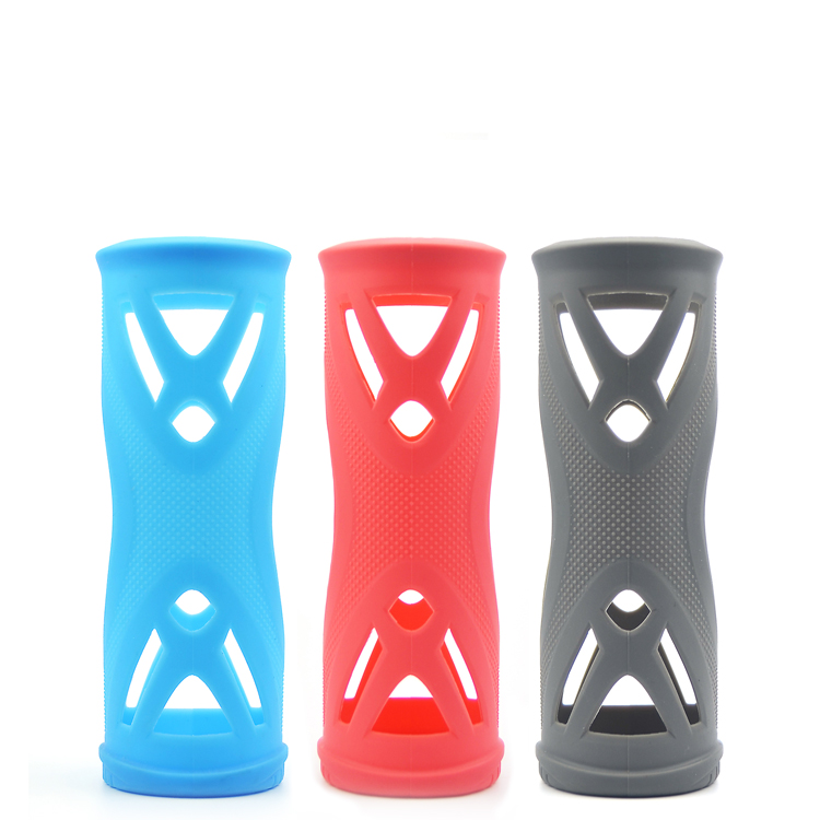 SHOKE silicone thủy tinh thể thao chai ngoài trời tập thể dục trong suốt non-slip hot cốc nước văn phòng nhà cốc tay bình nước ống hút