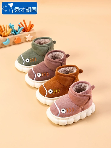 Детская хлопковая обувь зимние девочки для девочек зимние туфли. Одиночные дети и девочки, мао -мао Мао Мао Детская детская среда