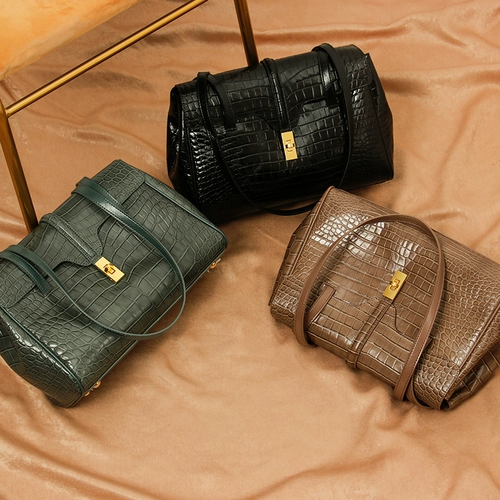 Очень большая вместительная и большая кожаная сумка на одно плечо, 2020, яркий броский стиль