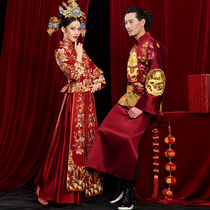 Xiuhe clothing bride 2021 New Spring wedding Chinese Wedding Dress groom couple men and women wedding dress dragon and phoenix gown