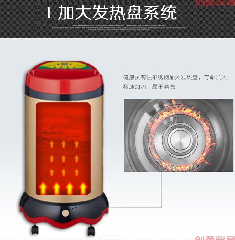 máy nước nóng năng lượng đại thành Bồn tắm di động bằng thép không gỉ 120L tốc độ lưu trữ nước nóng điện gia dụng nóng đó là vòi hoa sen nóng thông minh nhiệt độ không đổi - Máy đun nước máy nước nóng năng lượng mặt trời loại nào tốt