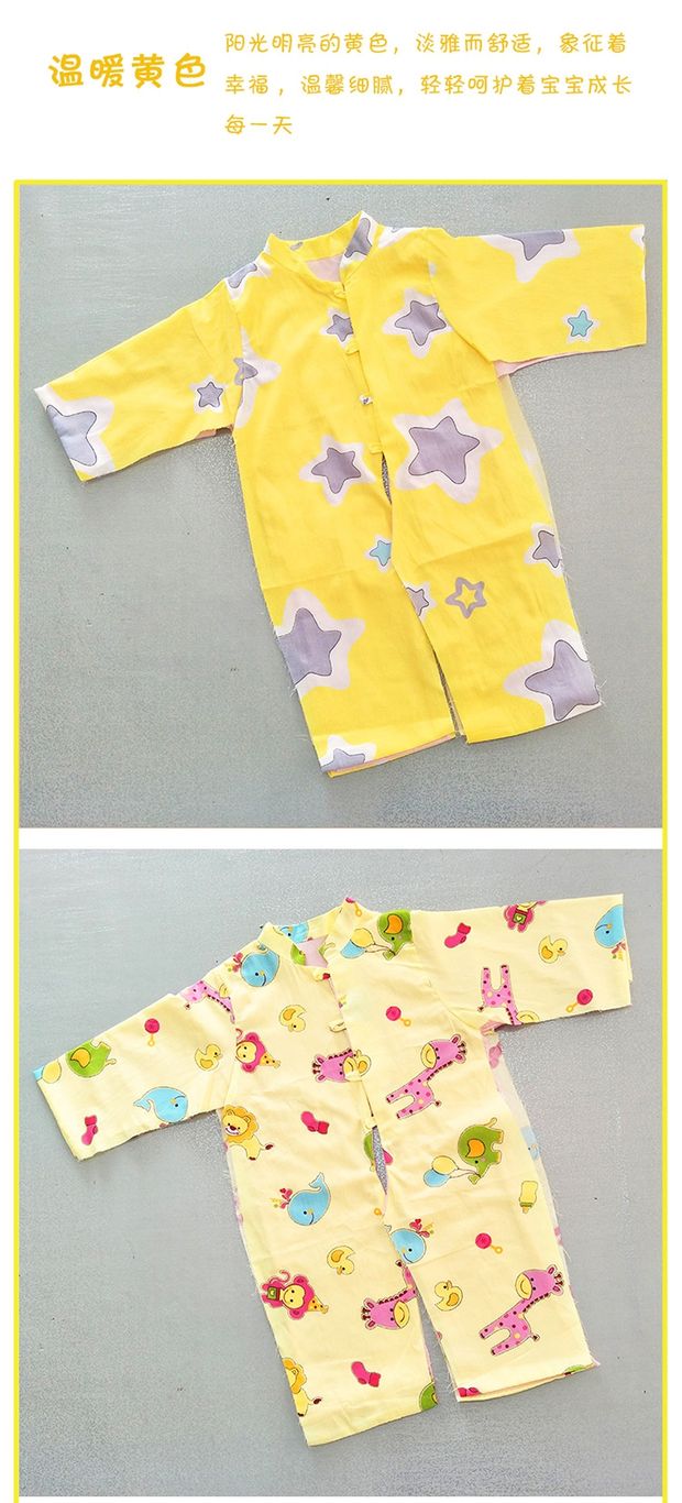 Baby handmade cotton film semi-finish Baby body body cotton cotton baby cotton cotton sơ sinh bộ khủng long bé trai