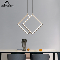 Restaurant chandelier modern simple creative personality cafe bar lamp light luxury Net red LED lighting Nordic lamps