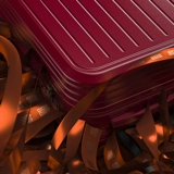 Красный чемодан, прочная коробка для невесты