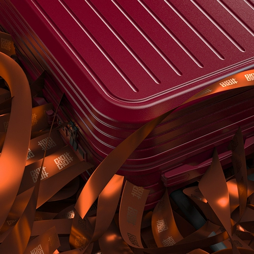 Красный чемодан, прочная коробка для невесты